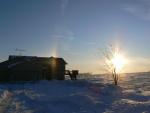 Jan 13, 2009. Sundog projecting off the front of the house.