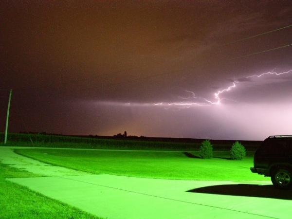 Lightning over Faribault