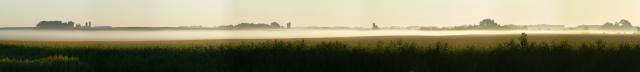 Morning fog panorama