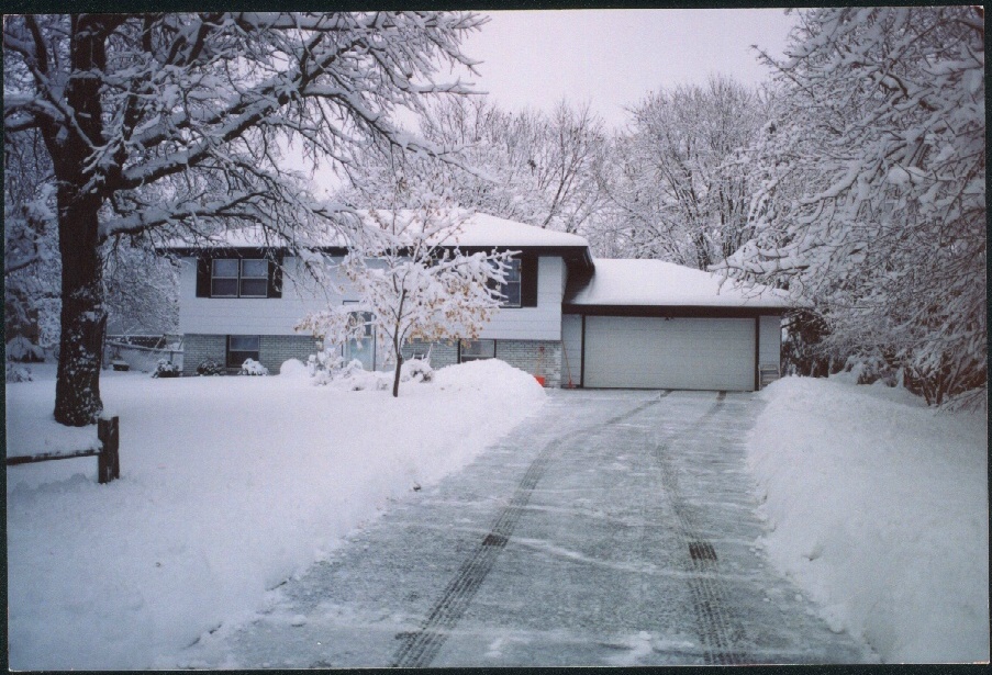 I had this film in the camera from last winter. This was the only picture that turned out. I'm not sure what happened but it loo